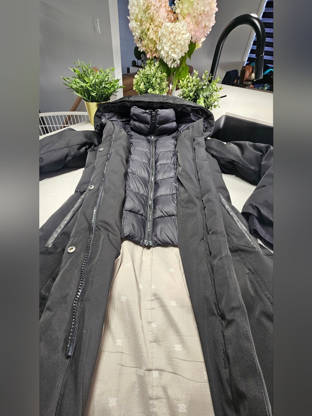 SOIA & KYO Manteau d'hiver chaud  noir - - Picture 5 of 9